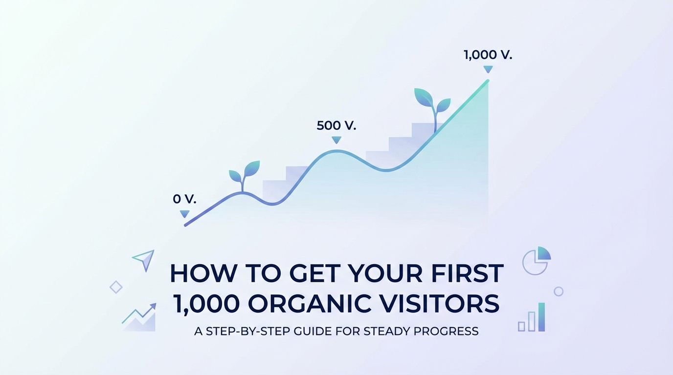 How to Get Your First 1,000 Organic Visitors (Step-by-Step)